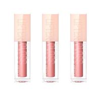 3 x Maybelline Lifter Gloss brillo de labios tono 03 Moon. Hidratación intensa y labios rellenos.