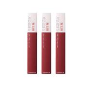 3 x Maybelline New York Superstay Matte Ink Liquid Lipstick - 50 Voyager