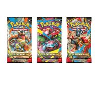 3 x Mega Desarrollo Booster | Pokémon TCG | Nueva ampliación con retorno de las cartas ex de mega desarrollo | paquetes de refuerzo originales | con protección de envío HeartGlobal