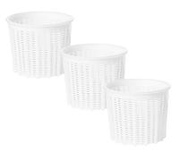 3 x Molde para Queso 9,2x8 cm - Para Producción de Quesos Caseros y a Pequeña Escala