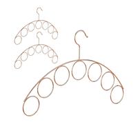 3 x Percha ropa cobre, Percha accesorios, Organizador pañuelos, Percha blusas