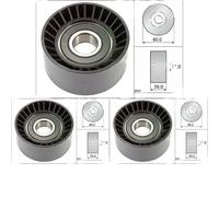 3 x Rodillo guía, correa trapezoidal dentada INA para MITSUBISHI, NISSAN, OPEL,