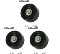 3 x Rodillo guía, correa trapezoidal dentada SKF para KIA RIO IV, STONIC