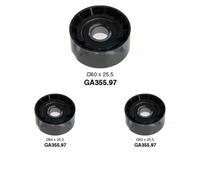 3 x Rodillo guía, correa trapezoidal dentada SNR para DACIA, FORD, MITSUBISHI,