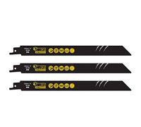 3 x SabreCut SCRS1122BF_3 225mm 14 TPI S1122BF Hojas de sierra de sable para corte rápido de madera y metal Compatible con Bosch Dewalt Makita y muchos otros