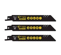 3 x SabreCut SCRS922BF_3 150 mm 14 TPI S922BF Hojas de sierra de sable de sable para corte rápido de madera y metal Compatible con Bosch Dewalt Makita y muchos otros