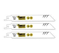3 x SabreCut SCRS922HF_3 150 mm 10 TPI S922HF Hojas de sierra de sable de sable para corte rápido de madera y metal Compatible con Bosch Dewalt Makita y muchos otros
