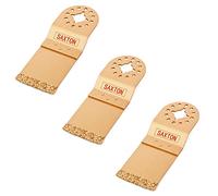 3 x Saxton 35mm Carburo Extremo Corte Hoja Fein Multimaster Bosch Makita Multiherramienta Oscilante