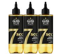 3 x Schwarzkopf Gliss Kur 7 Sec Express Repair Kur Oil Nutritive 200 ml cada uno