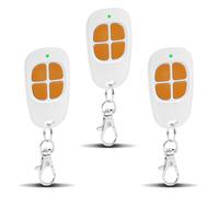 3 x SCS Sentinel Mando a distancia de 4 canales 433,92 MHz para puerta y garaje, mando a distancia Sentinel compatible con AAM0085, seguro, duradero y fácil de programar, color naranja