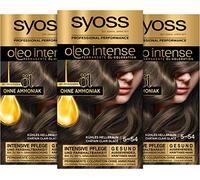3 x Syoss Oleo Intense Öl Coloration 5-54 Kühles Hellbraun je 115ml Haarfarbe