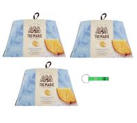 3 x Tre Marie Il Capolavoro Bianco - Magia del encuentro entre Panettone y Pandoro - Postre tradicional de Navidad - Pastel de Navidad - 800 g + llavero Beni Culinari gratis