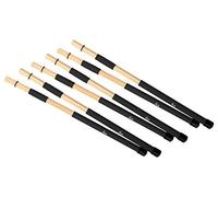 3 x XDrum XR1R Floppy Sticks (Jazzbesen, Drumsticks, Rods, 19 varillas, mango reforzado, longitud 40cm)