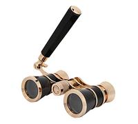 3 X25 Opera Telescopio Binocular Teatro Portátil para Mujeres Niñas Niños (Negro)