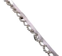 3 Yard Imitation Pearl Bead Pendant Tassel Fringe Lace Trim Diy Upholstery Wedding Dress Costume Edging Ribbon Decor Carfts(Color16)