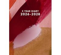 3 Year Diary 2026-2028: Three Years Month to View Planner from January 2026 to December 2028 with UK Holidays and Important Dates, Birthdays Dates, Contacts, Passwords.