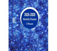 3 Year Monthly Planner 2026-2028: 36 Month - January 2026 Through December 2028 With Inspirational Quotes , Holidays / Large Size 8.5 x 11 / Blue Sky Design