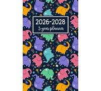 3-Year Planner 2026-2028: Small Pocket Organizer for 36 Months of Monthly Scheduling and Time Management from January 2026 to December 2028 including ... Colorful Elephant Pattern Cover for Purse