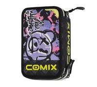 3 Zip COMIX WBS púrpura/negro oso estuche súper completo