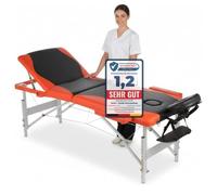 3 zonas de aluminio promafit naranja/negro de masaje Camilla DE MASAJE PLEGABLE reposacabezas regulable Camilla de masaje portátil
