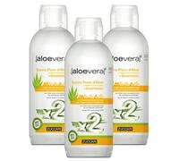 3 zumo puro de aloe con energía azucarera - 3 x 1 litro