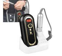 30.000 rpm recargable/plug-in, mini amoladora eléctrica portátil, taladro de uñas eléctrico con cepillo de carbón, fácil de transportar, negro recargable