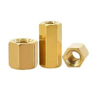30-100 Uds M2 .5 M3 M4 Separadores De Placa Base Hexagonales Latón Tornillos Espaciadores Hembra Tablero Rosca Métrica Estante Perno Columna(9mm (35pcs),M3)