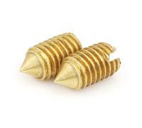 30-100 Uds. Tornillo de máquina ranurada de latón/tornillo sin cabeza con punta de cobre/tornillo de fijación M2-M5(100pcs M2.5x5)