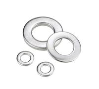 30-100 unidades M1,6-M8 arandelas planas en acero inoxidable, espesor 0,3mm-2mm, M6x20x2mm(30 piezas)