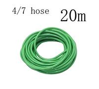 30-10m 4/7 8/11mm Manguera de plástico verde Manguera de riego de jardín 1/4quot; 3/8" Tubería de agua de pvc flexible for riego e irrigación(4I7 Hose x20m)