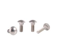 30/20/10/5 Uds M6 M8 M10 M12 DIN603 304 Tornillo De Carro Cuello Cuadrado Acero Inoxidable Longitud Del Perno = 20-120mm(10pcs M10,40mm)
