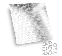 30/20 × 20 cm Junta de Escape para Cortar, Espesor 1,6 mm, Lámina Metálica Compuesta Multicapa, Solución Universal para Bridas, Hasta 350 °C (20 x 20)