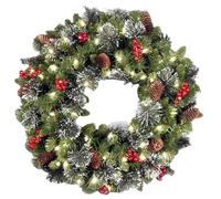 30/40/45/50/60 cm Corona navideña Grande para Puerta Ventana Guirnalda navideña Colgante Artificial Adorno navideño de Año Nuevo-40 cm