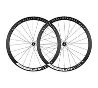 30/40/50Mm Aros Bicicleta 700C Bicicleta De Carretera Juego De Ruedas Delantera Y Trasera Freno C/V Ruedas De Liberación Rápida En Aluminio 7~12Velocidad Casete Rodamientos Sellados,blanca,40mm