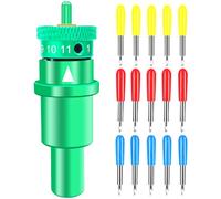 30 45 60 grados 15 piezas de cuchilla de trazador cortador de vinilo para Graphtec Silhouette Cameo 4 Plus Pro Portrait 3 y 1 soporte de hoja liso