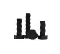 30-500 Uds M5 M6 Nylon Negro Tornillo Externo Hexagonal Plástico Aislado Longitud Del Perno 8-100mm(25mm,M6-30pcs)