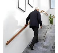 30-500cm Barandilla De Madera Para Escaleras, Antiscivolo Passamano Para Personas Mayores, Barra De Apoyo De Seguridad Para Pasillos, Para Hogar Hospital(150cm)