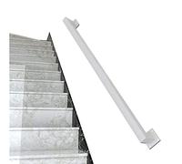 30-600 cm de hierro forjado, soporte de barandilla de escalera blanco, soporte de pared cuadrado para escalones de hormigón y madera, kit de instalación completo incluido
