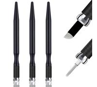 30 agujas de microblading para cejas con 0,22 mm de diámetro, manual de maquillaje permanente para cejas, agujas de tatuaje, cuchillas de maquillaje permanentes para un solo uso