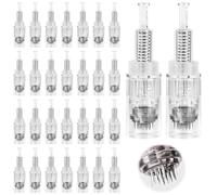 30 agujas de microneedling: 36 pines de repuesto para microagujas Derma Pen microneedling, cartuchos de aguja para microneedling, cartuchos de aguja Micro Electric Dermapen para eliminar el acné