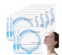 30 ampollas estériles de ácido hialurónico, 1,2 ml, tubos de suero 4D HA | Crema hidratante hidratante para pieles secas y sensibles, suero de envejecimiento con colágeno para un plumping luminoso