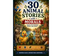 30 Animal Stories with Morals: Bedtime Fables About Kindness, Courage, Friendship, and Social Emotional Learning
