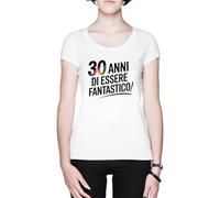 30 Anni Di Essere Fantasticoa Blanca Mujer Camiseta White Women's T-Shirt tee