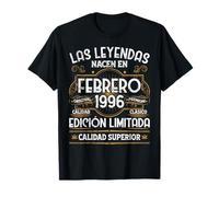 30 Años Cumpleaños Las Leyendas Nacen En Febrero de 1996 Camiseta