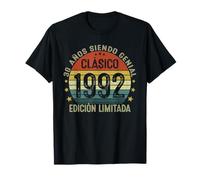 30 Años Cumpleaños Regalo Hombre Mujer Vintage Hecho En 1992 Camiseta