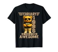 30 años Febrero 1996 Oso de Peluche 30 cumpleaños Hombres Mujeres Camiseta
