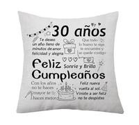 30 Años Funda de Cojín Inspirador para Mujeres Hombres - Regalo de Cumpleaños para Chicas Chicos Hijos Hijas Amigas Padres Abuelos (30)