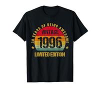 30 Años Treinta 1996 Vintage 30 Cumpleaños Fiesta Envejecimiento Camiseta