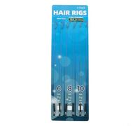 30 aparejos de carpa con ganchos sin rebaba, trenzado de 12 libras, tamaño 6, 8, 10, ideal para cebos de 14 16 mm