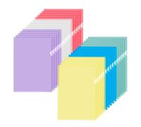 30 bolsas de plástico A4, bolsa transparente A4 fundas de plástico, color camisa de plástico, para carpetas, oficina, escuela, trabajo, informe, presentación